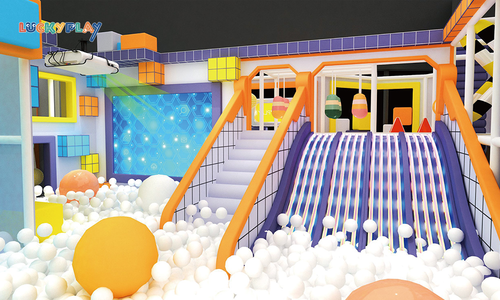 Parque infantil comercial con equipo de juego blando para niños y casa vocacional - Product Image