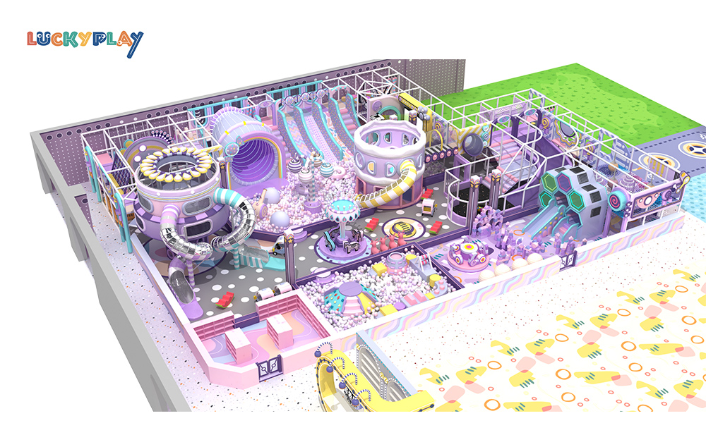 Parque infantil interior comercial temático IP personalizado de juego suave para niños con piscina de bolas y sala de fiestas - Product Image