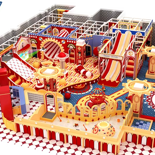 Parque infantil interior de carnaval personalizado para niños pequeños con juegos blandos