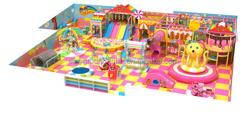 Parque infantil interior de madera con juegos blandos para niños en oferta directa de fábrica - Product Image