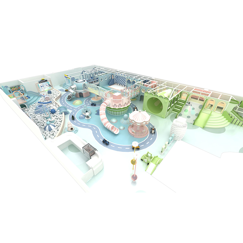 Venta directa de fábrica parque blando macaron para guardería con piscina de bolas y parque infantil interior - Product Image