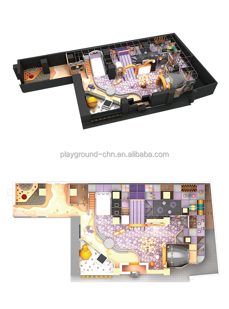 Equipo atractivo de parque infantil interior para niños de fin de semana familiar, diversión personalizada y otros parques infantiles para niños - Product Image