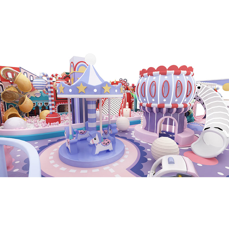 Parque infantil interior de Guangzhou personalizado Blue Dream superdivertido con escalada para niños