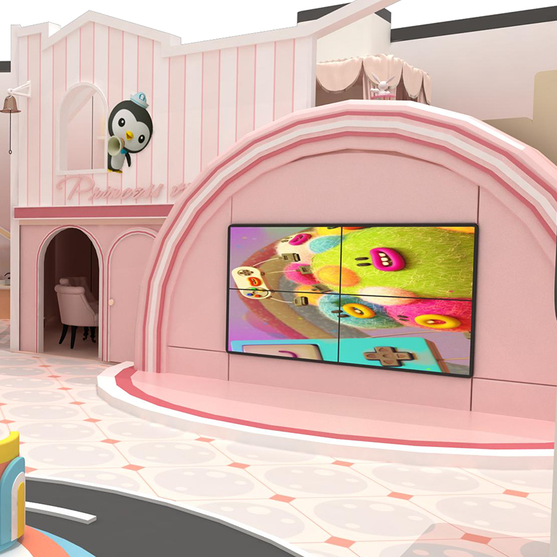 Artículo de juego para parque infantil interior con tema popular, zona suave, trampolín y piscina de bolas para niños pequeños - Product Image