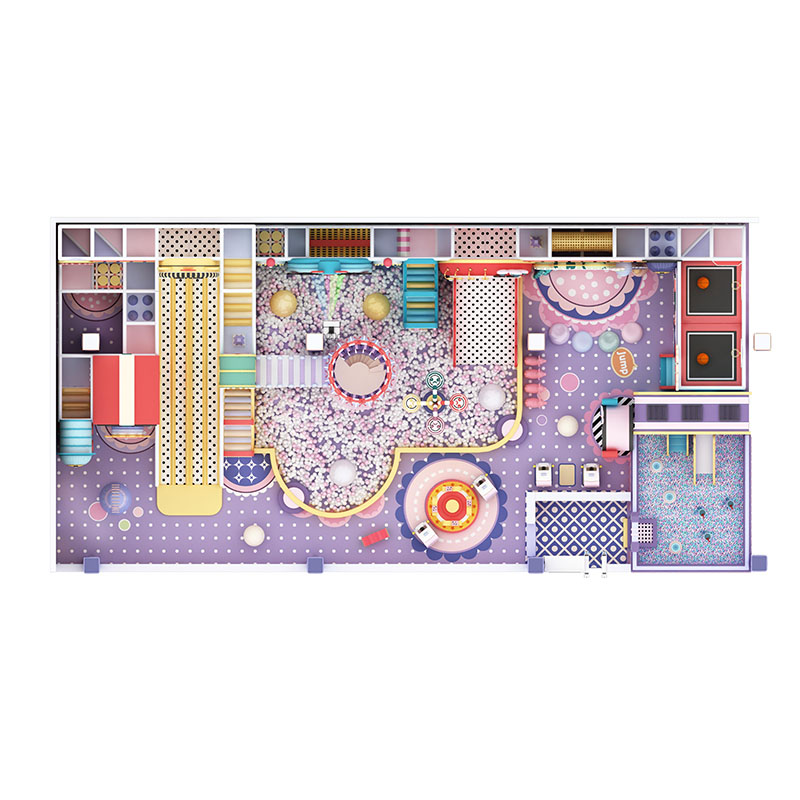 Equipo de parque infantil interior comercial más popular para niños con casa de juegos personalizada de tema IP - Product Image