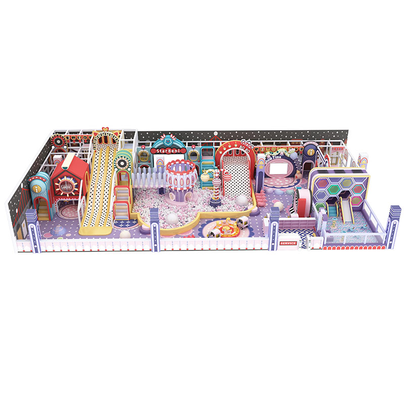 Equipo de parque infantil interior comercial más popular para niños con casa de juegos personalizada de tema IP - Product Image