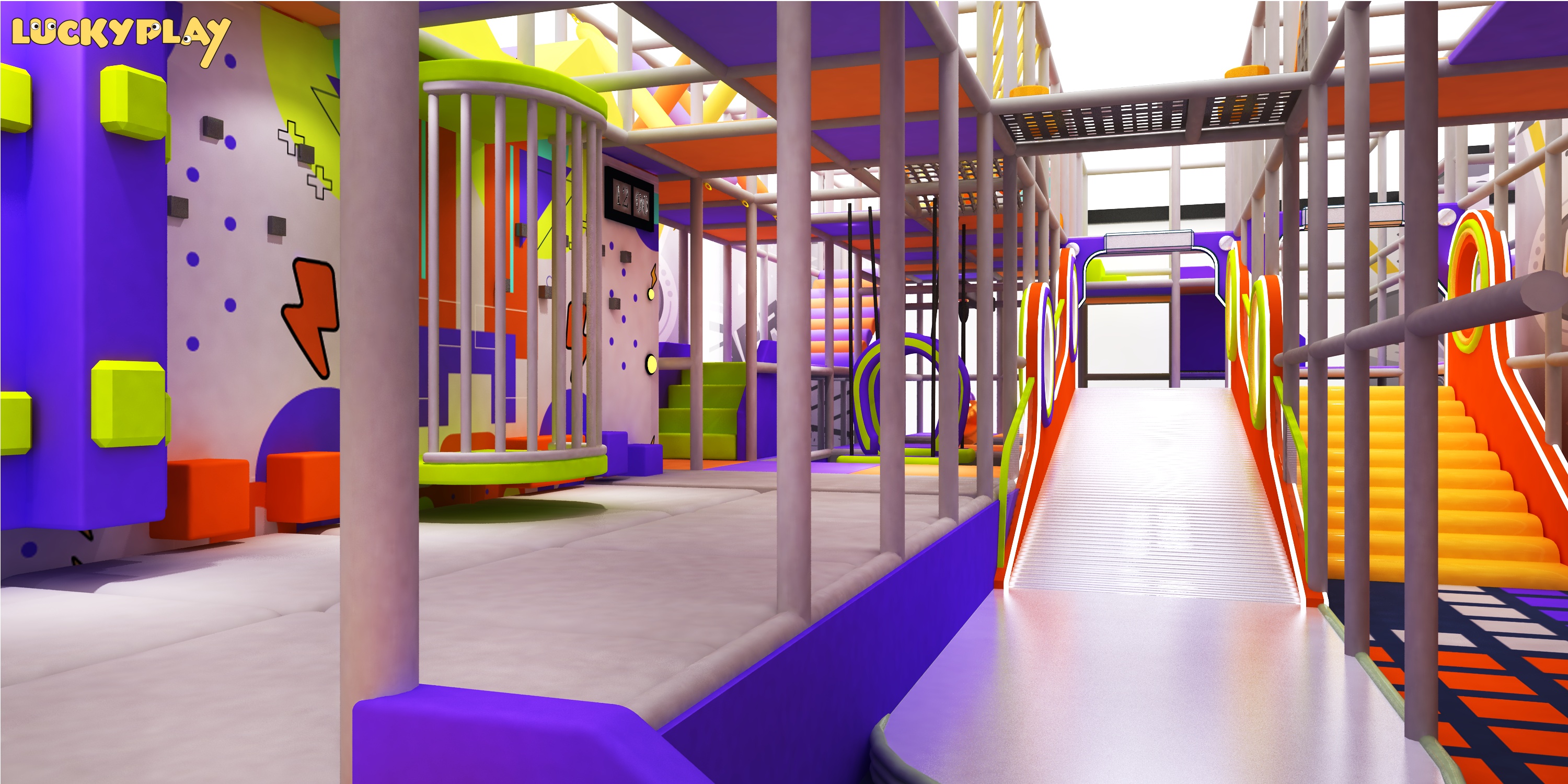 Casa de madera infantil de hospital y estación de bomberos para interior, juguetes de rol y casas de juego para parque infantil interior - Product Image