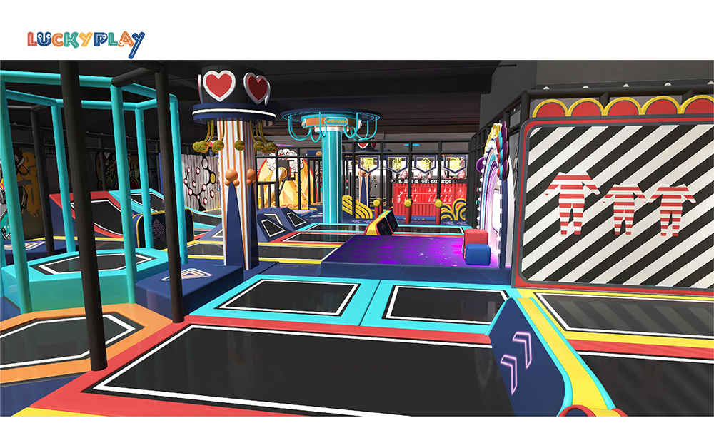 Gran parque infantil de aventuras de juego blando para centro comercial, parque interior para niños, castillo inflable, casa burbuja de plástico para uso comercial - Product Image