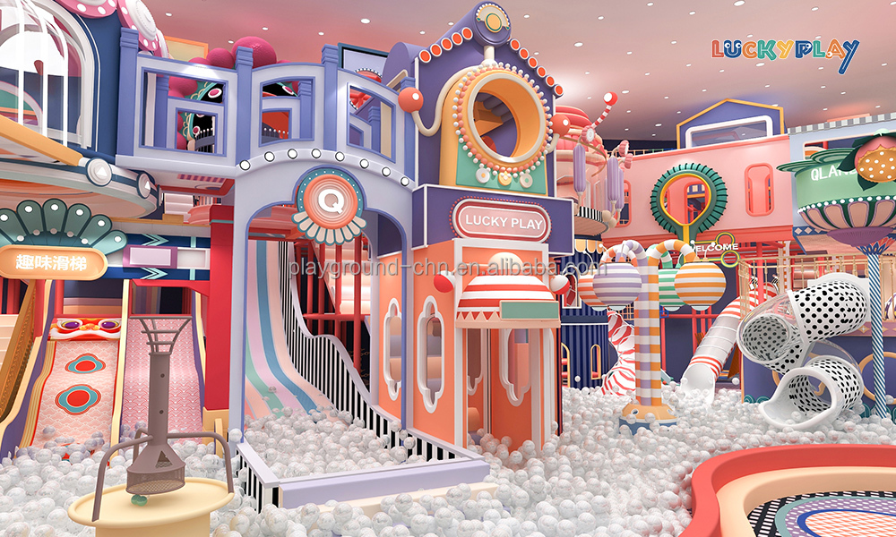 Equipo comercial de parque infantil interior de nuevo diseño con casa de juego blanda para niños y concepto innovador de juego de roles - Product Image