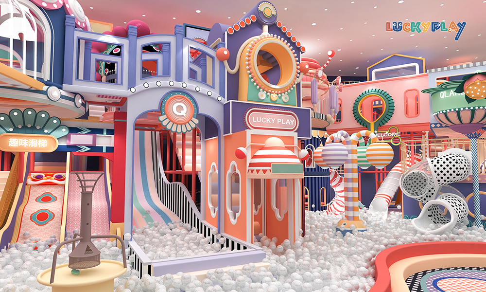 Nuevo equipo de parque infantil interior para centro de entretenimiento familiar con piscina de bolas - Product Image