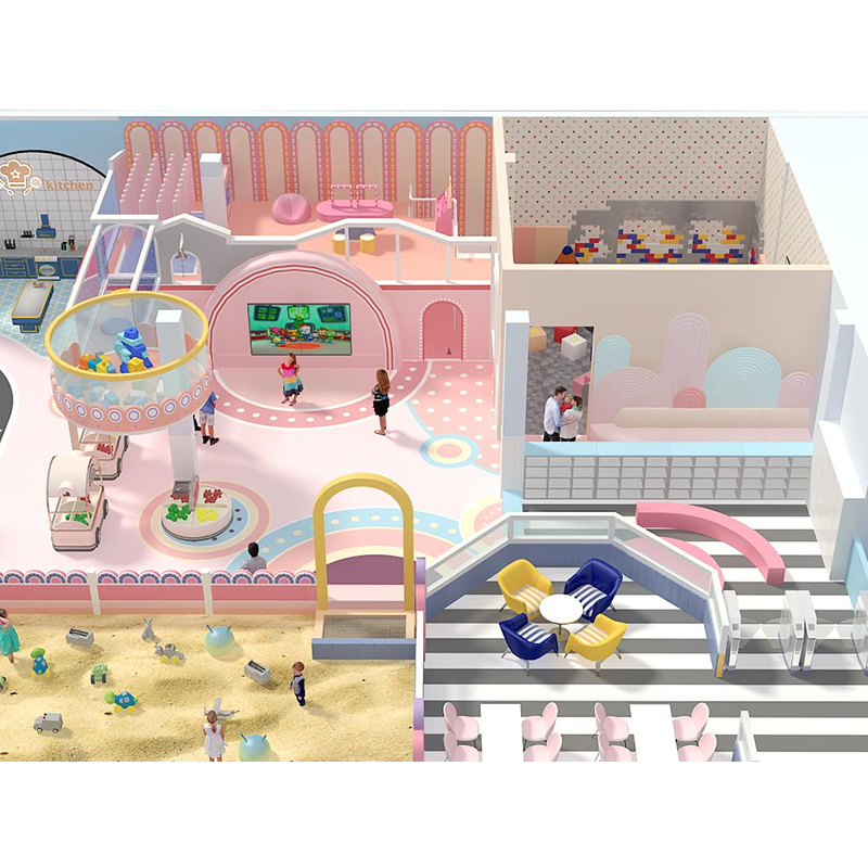 Equipo de juego y escalada para centro deportivo y de ocio parque acuático equipo de parque infantil interior para niños zonas suaves de juego para niños pequeños - Product Image