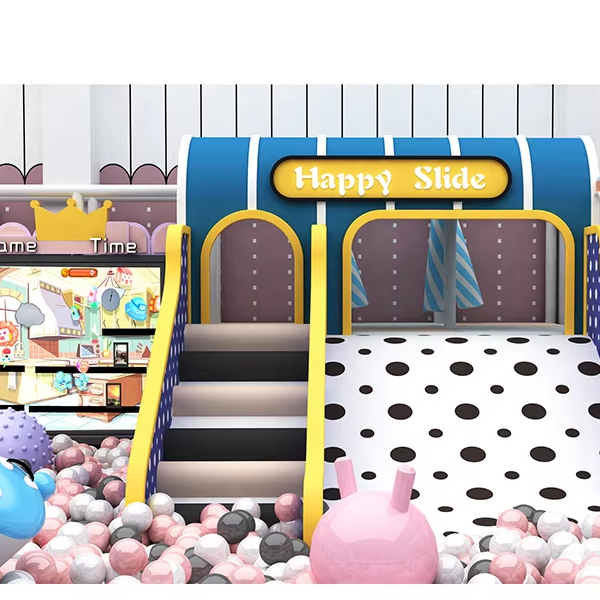 Equipo de área de juego blando para guardería comercial pequeña, parque infantil interior con zona de escalada para niños
