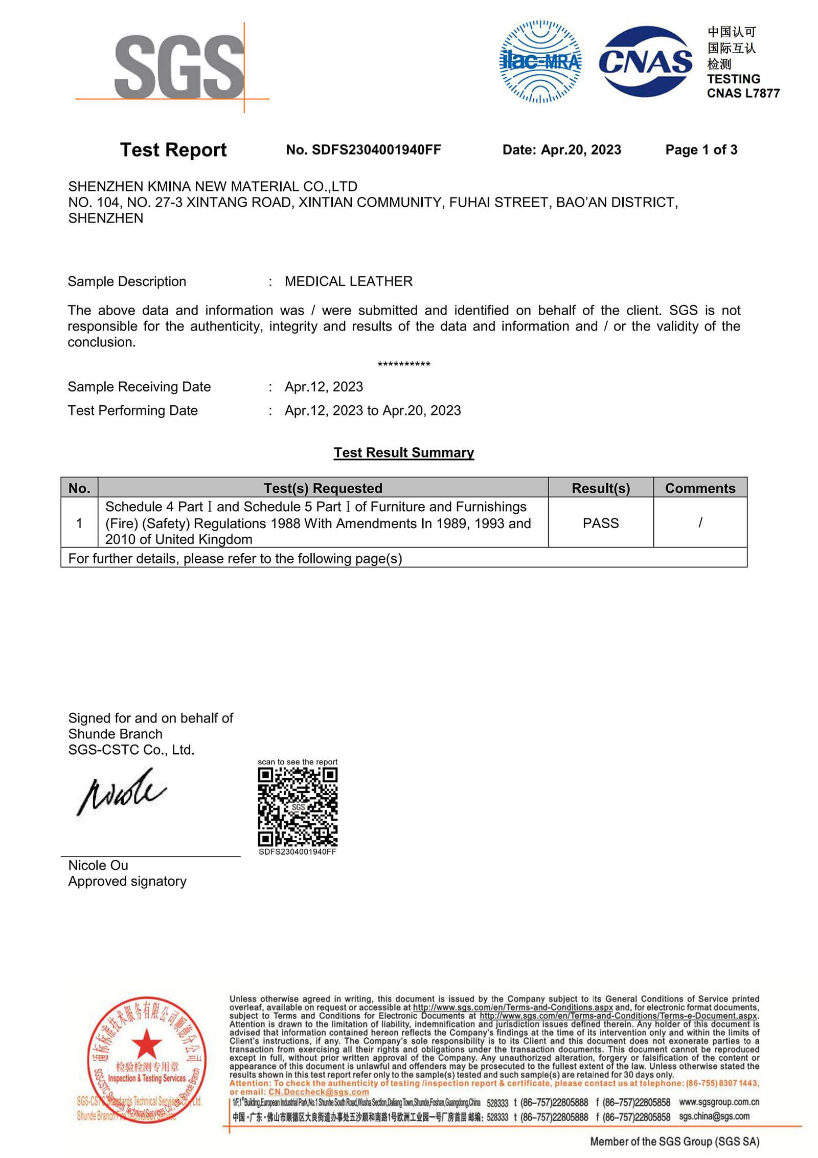 Flame-Retardant Testing
