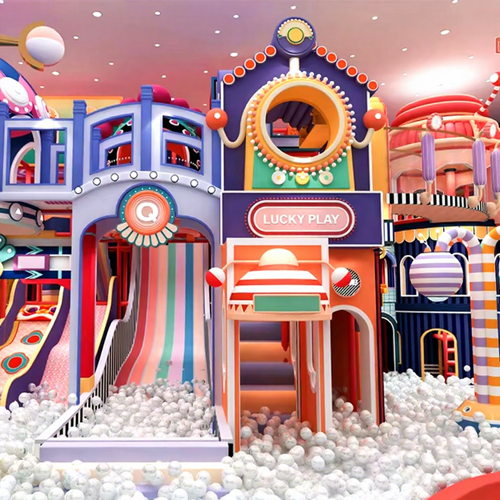 New Design Commercial Indoor Playground Equipment Kids Soft Play House Innovative Role-Playing Concept