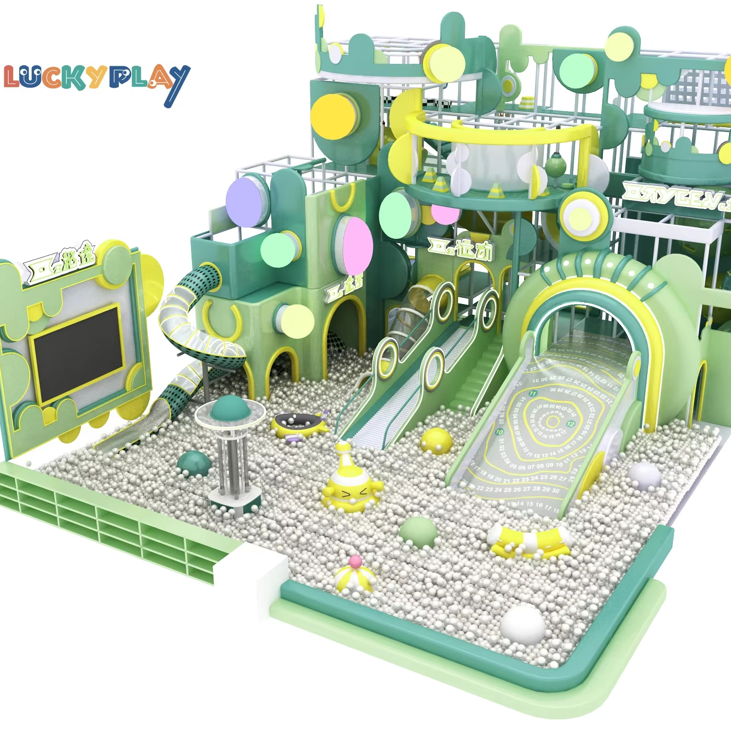 Themed Indoor Playground Equipment Jungle Space Theme Soft Play Structure for Children Fun Zone