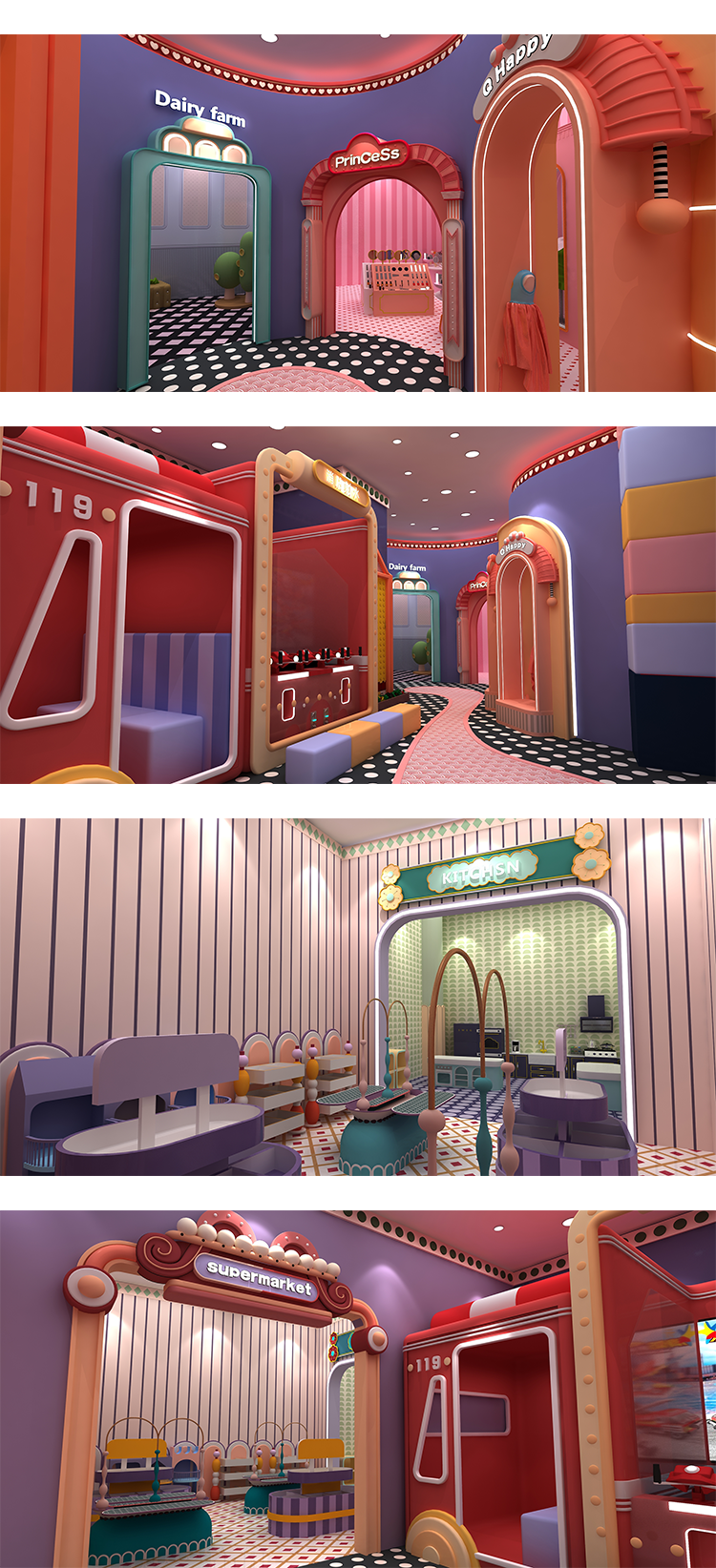 Attractive Family Weekend Play Area Kids Indoor Playground Plastic Maze Slide Commercial Use Customized Size Sale - Product Image
