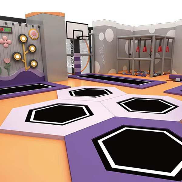 Business Adventure Park Custom Rope Course Children's Indoor Playground Equipment with Trampoline Park and Climbing Facilities