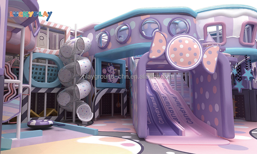 Candy Theme Featured Experienced Manufacturer Fully Costom Kids Play Center Commercial Project - Product Image