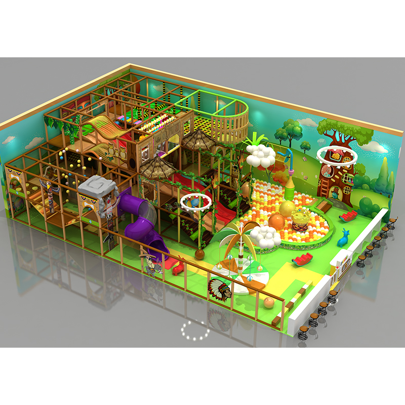 Cheap TUV Certified Indoor Amusement Equipment Kid Jungle Theme Indoor Playground for Sale - Product Image