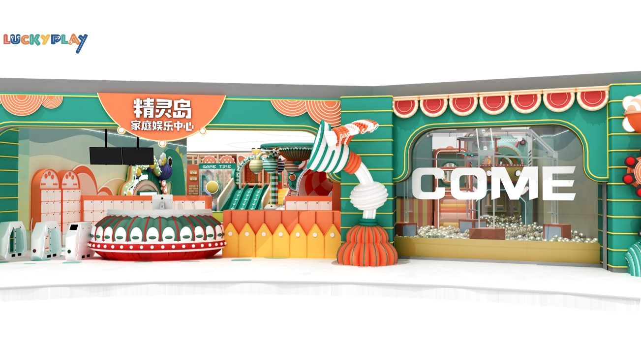 Children Indoor Playground Jungle Theme Plastic Treehouse Design Colorful Slides and Imaginative Play Elements Commercial Use - Product Image