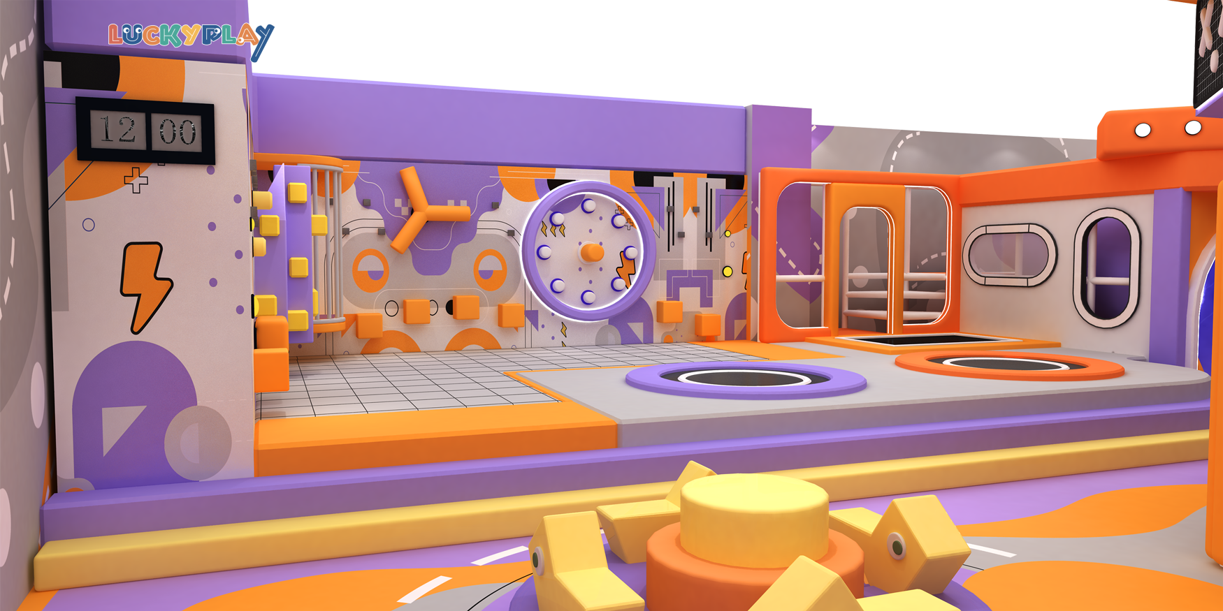 Children Indoor Playground With Funny Cute Theme Creative Design and Safe Soft Play Equipment - Product Image