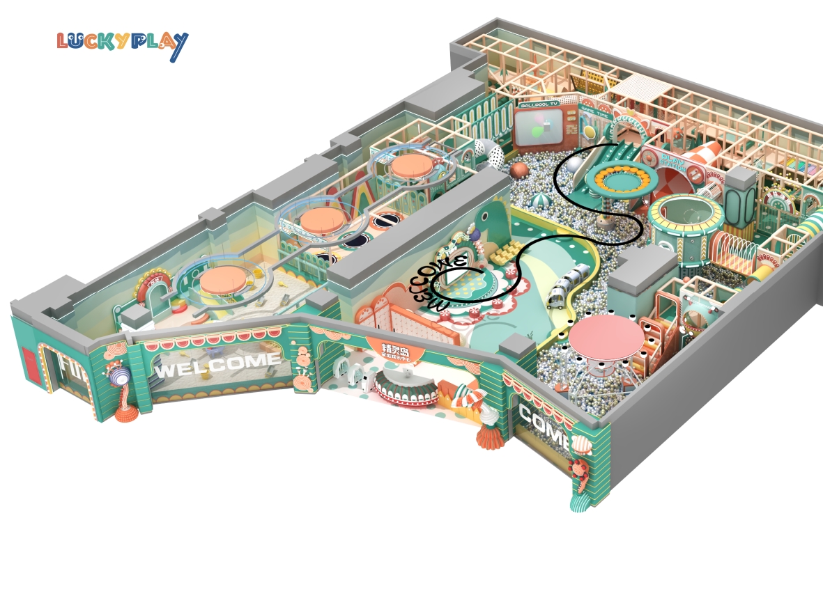 Children Play Center Indoor Soft Play Equipment Forest Themed Commercial Indoor Kids Playground for Sale - Product Image