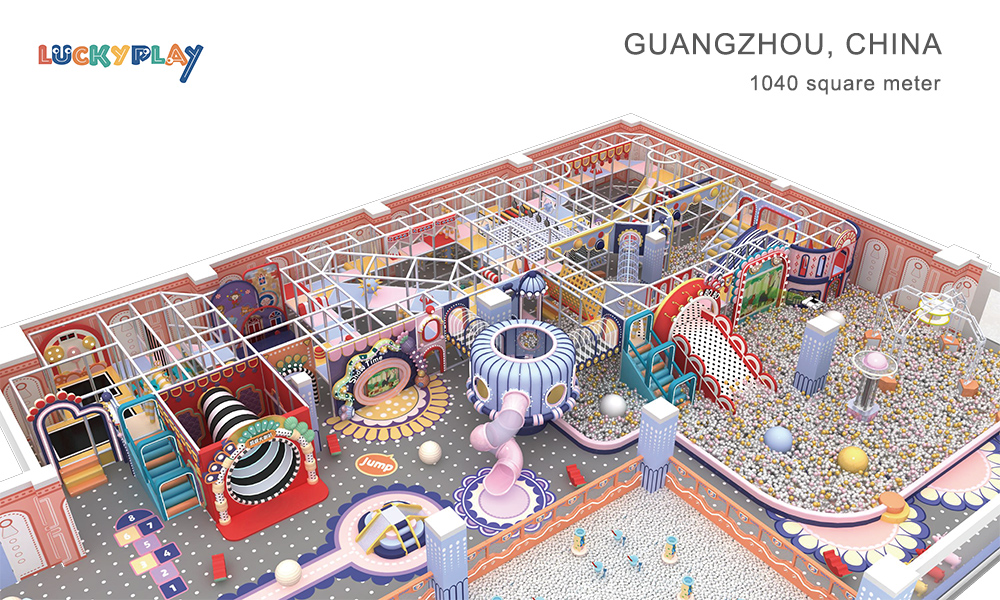 Children's Maze Playground Indoor Slide Equipment Small Children Plastic Commercial Use - Product Image