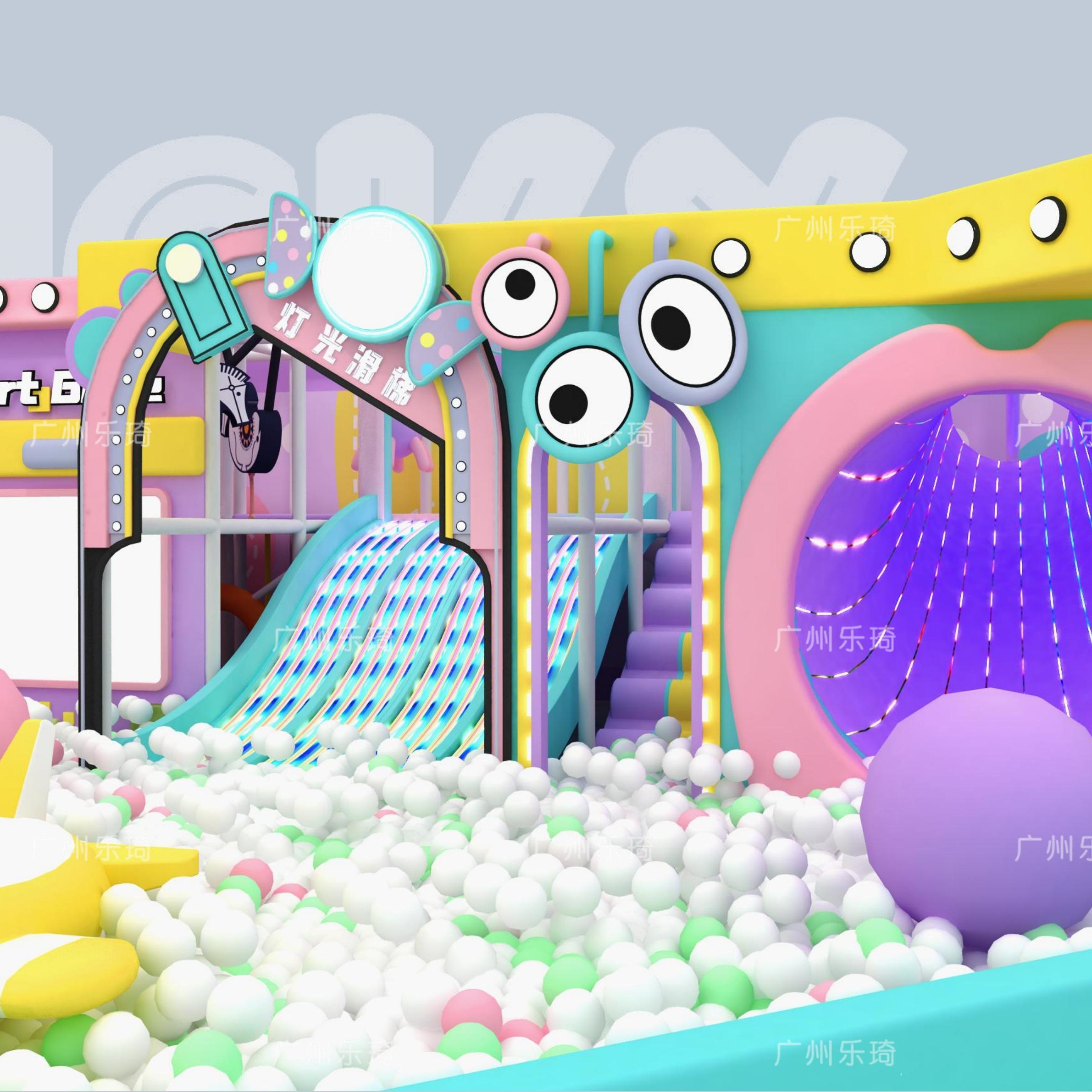 Colorful Modern New Design Indoor Playground Equipment Commercial Kids Play Structure for Entertainment Business