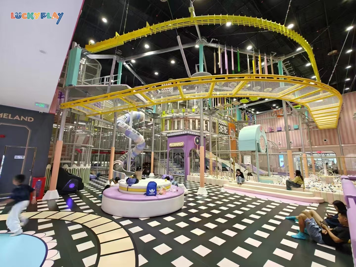 Colorful Soft Play Meland Indoor Kids Playground Safe Toddler Play Area Commercial Play Equipment - Product Image