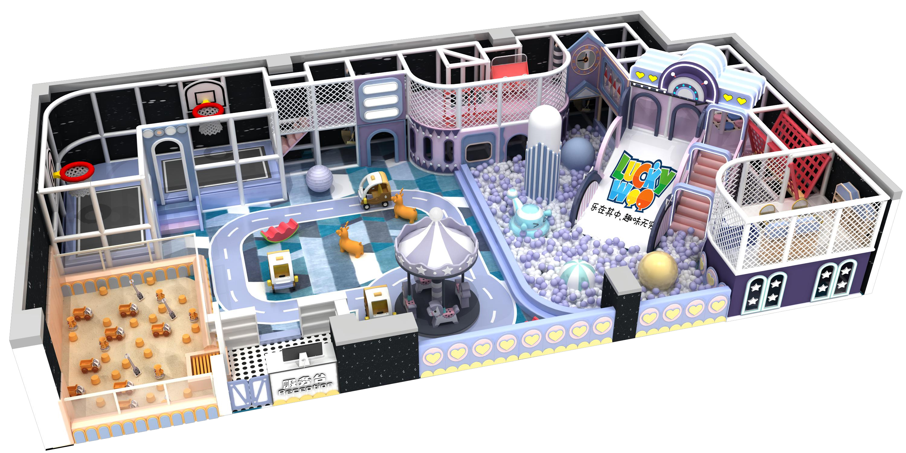 Commercial Amusement Park Kids Play House Large Indoor Playground Equipment - Product Image