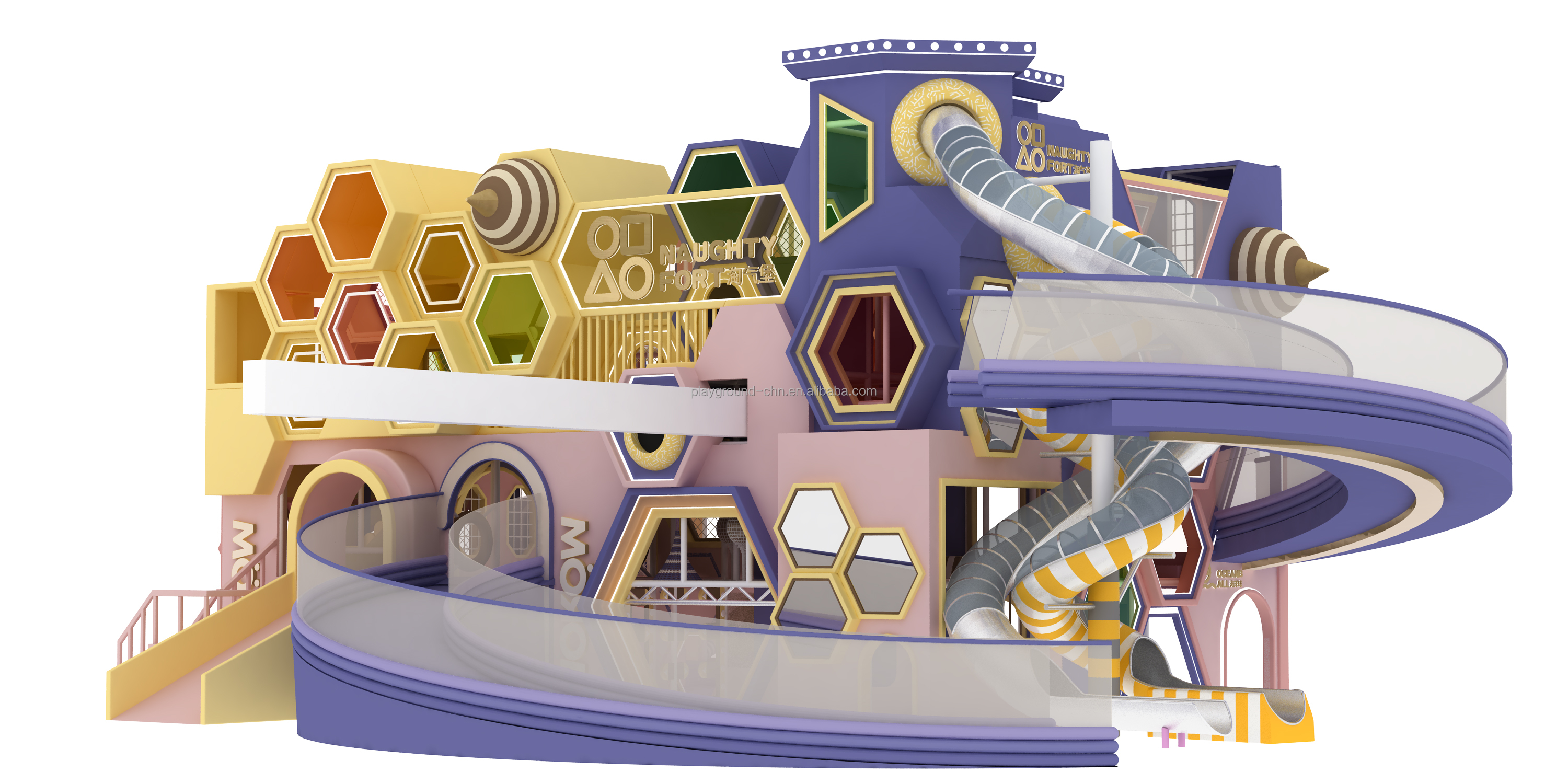 Commercial Design Indoor Playground Equipment for Kids Soft Play Indoor Hive Maze Sport Center - Product Image