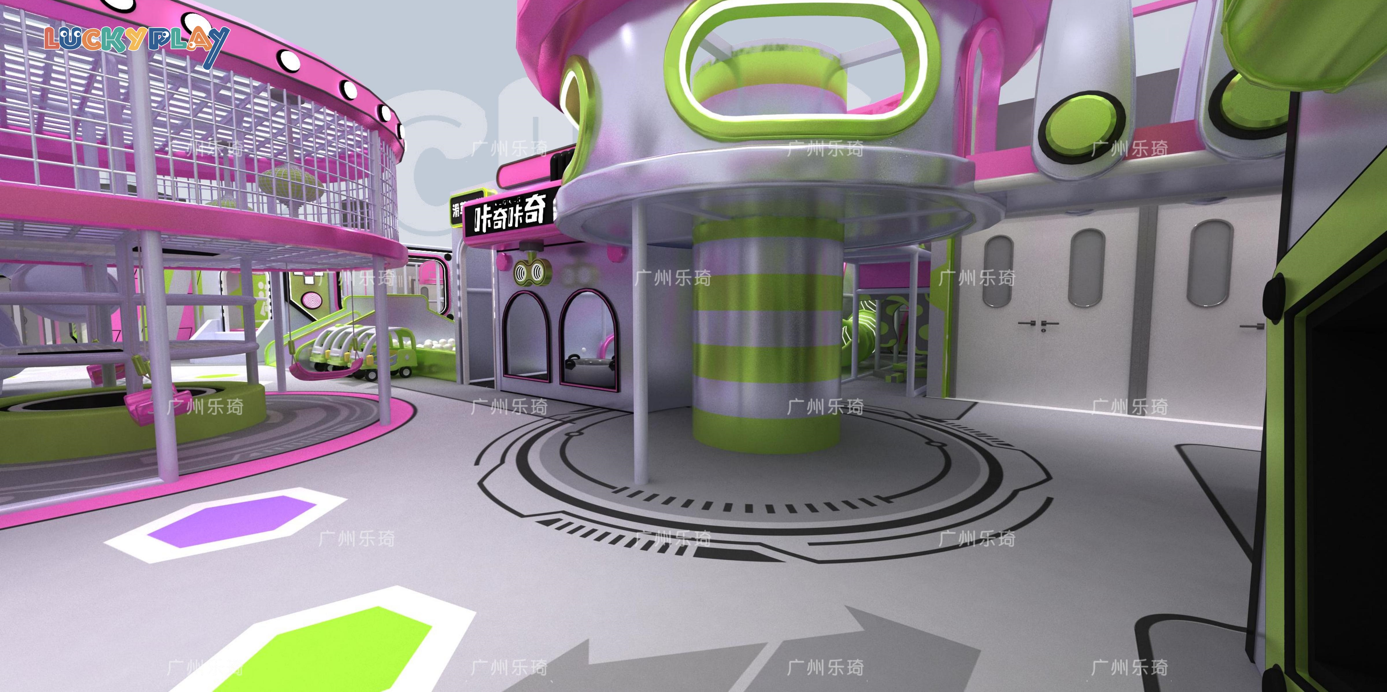 Commercial Indoor Kids Playground Trampoline Park Children Play Super Runrio Indoor Playground Ninja Course for Kids - Product Image