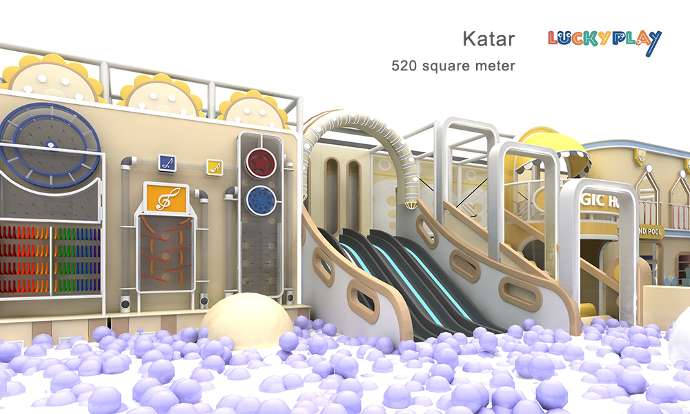 Commercial Indoor Playground Equipment Parent-Child Cafe Soft Play Game Set Made of Durable Plastic for Mall Shopping - Product Image