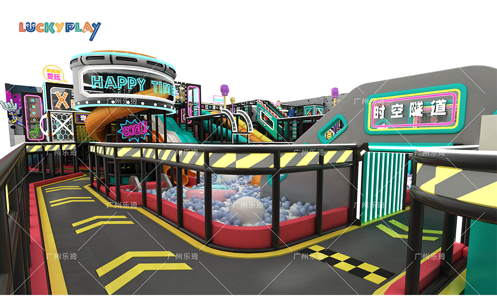 Commercial Indoor Playground Set for Kindergarten Soft Play Game Playhouse for Kids Family Amusement Center Plastic Role Play - Product Image