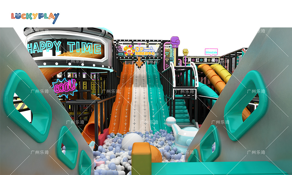 Commercial Indoor Playground Set for Kindergarten Soft Play Game Playhouse for Kids Family Amusement Center Plastic Role Play - Product Image