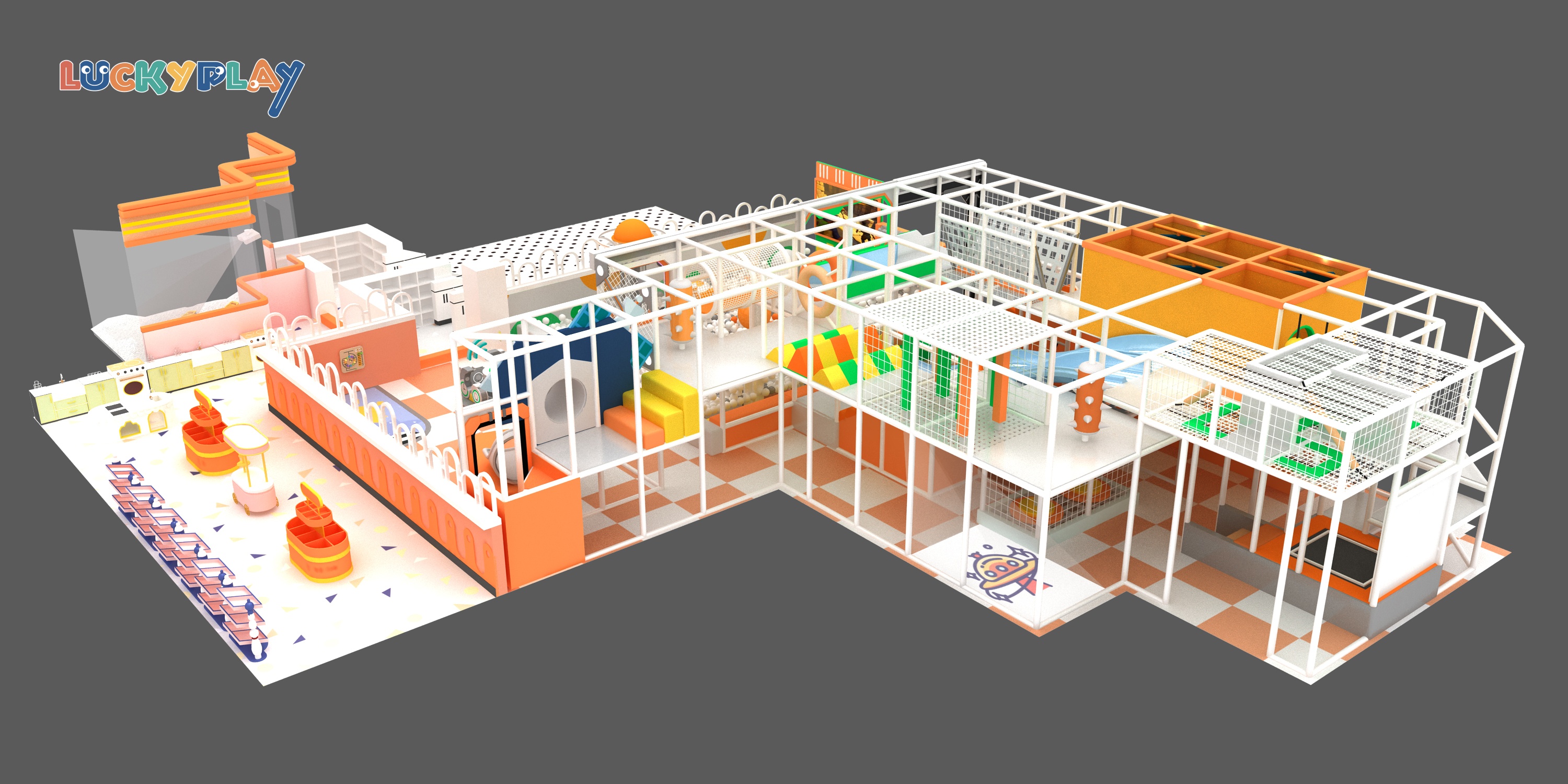 Commercial Indoor Playground Shopping Mall Indoor Soft Playground Kids Playhouse with Factory Price - Product Image