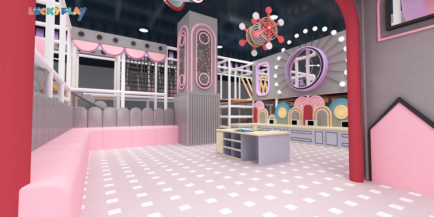 Commercial Indoor Playground With Multi Gaming Functionality Trampoline Park Ball Pool Sliding For Kids And Toddlers For Sale - Product Image