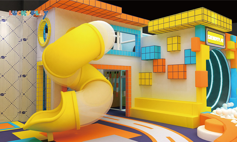 Commercial Playgrounds Kid Soft Play Equipment Ind Commercial Playground Town Vocational House - Product Image