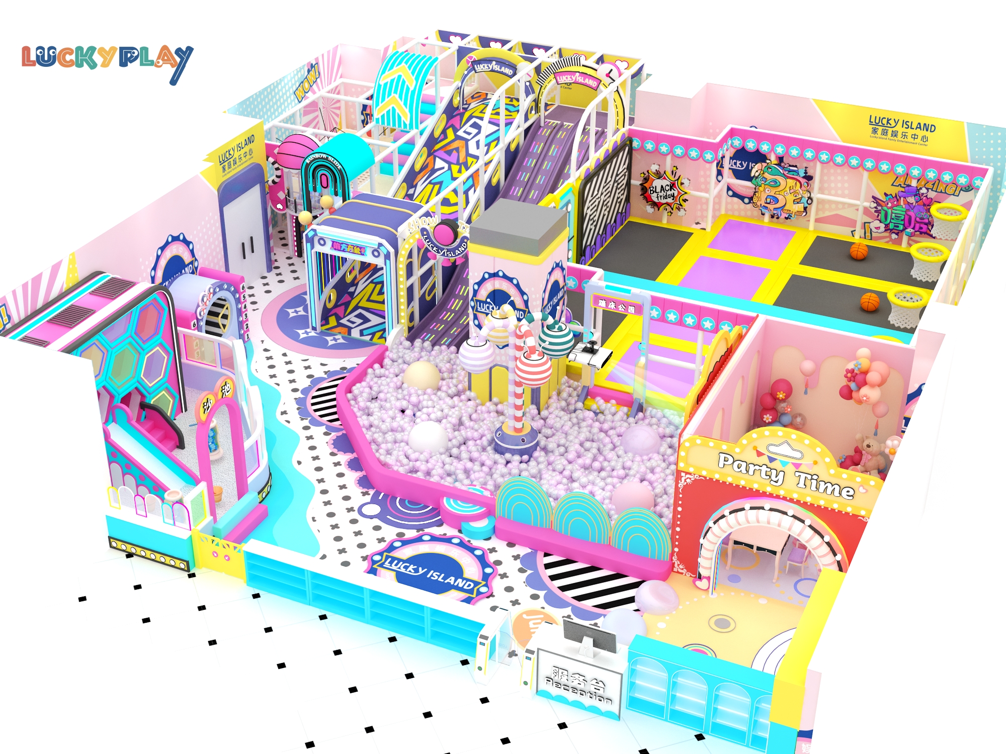 Commercial Profitable Attractive Indoor Play Project For Kids Certified Material Made Indoor Playground - Product Image