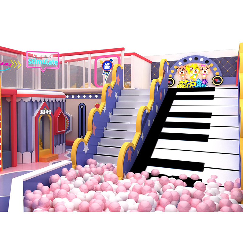 Commercial Soft Play Ball Pit Soft Play Area Gym Indoor Kids Playground Toddler Soft Play with Slide - Product Image