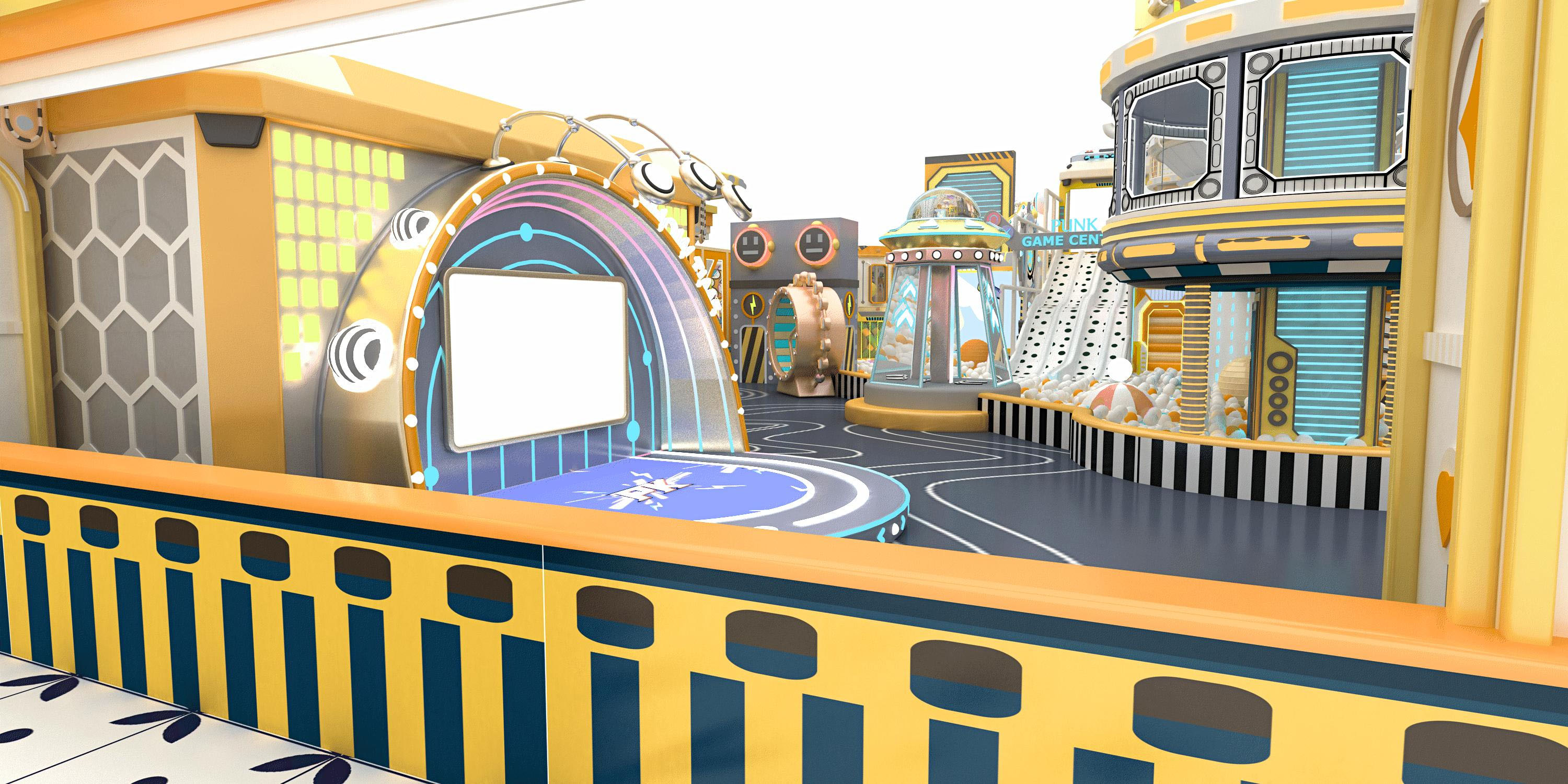 Commercial Space-Themed Indoor Playground Equipment for Kids 500 Square Meters Durable Plastic Soft Play Area - Product Image