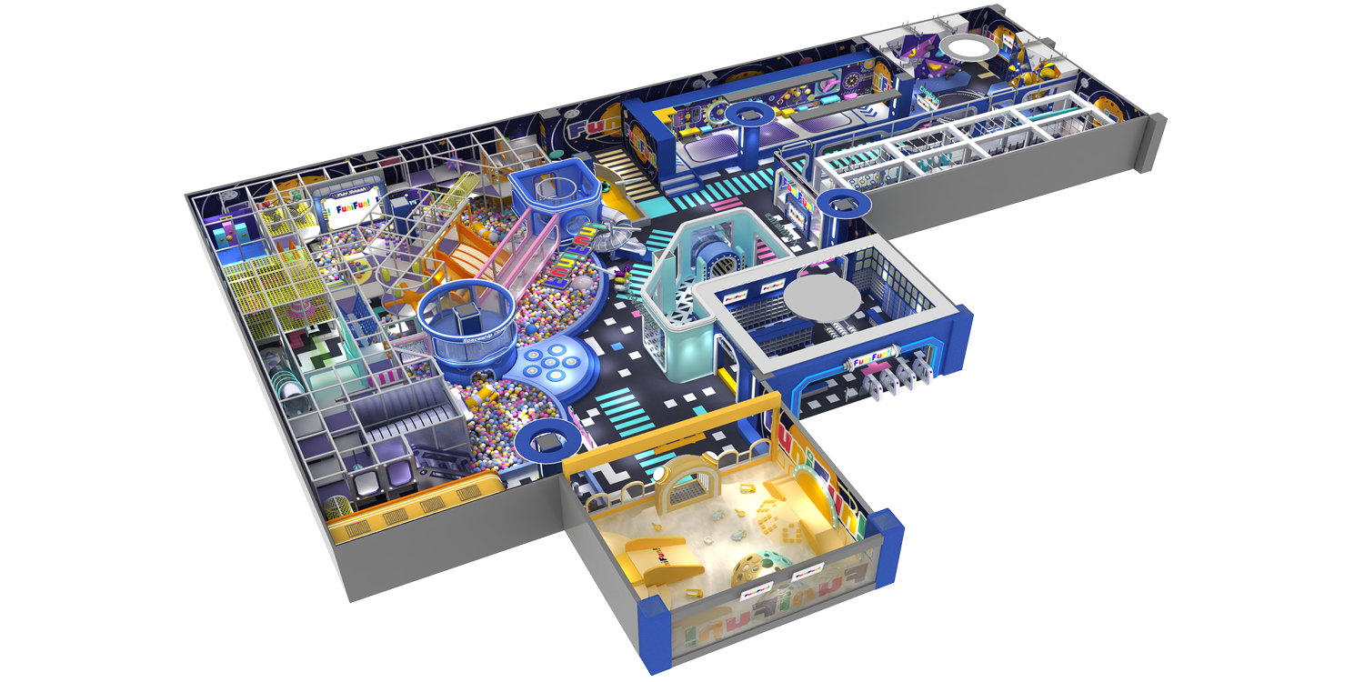 Custom Children Commercial Indoor Amusement Equipment Large Kids Indoor Playground for Shopping Mall - Product Image