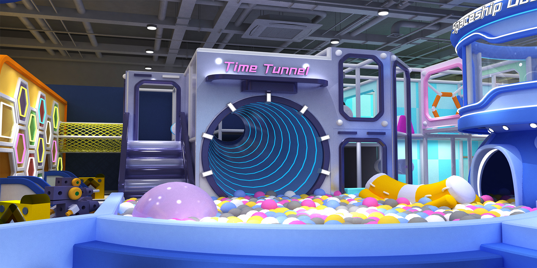Custom Children Commercial Indoor Amusement Equipment Large Kids Indoor Playground for Shopping Mall - Product Image