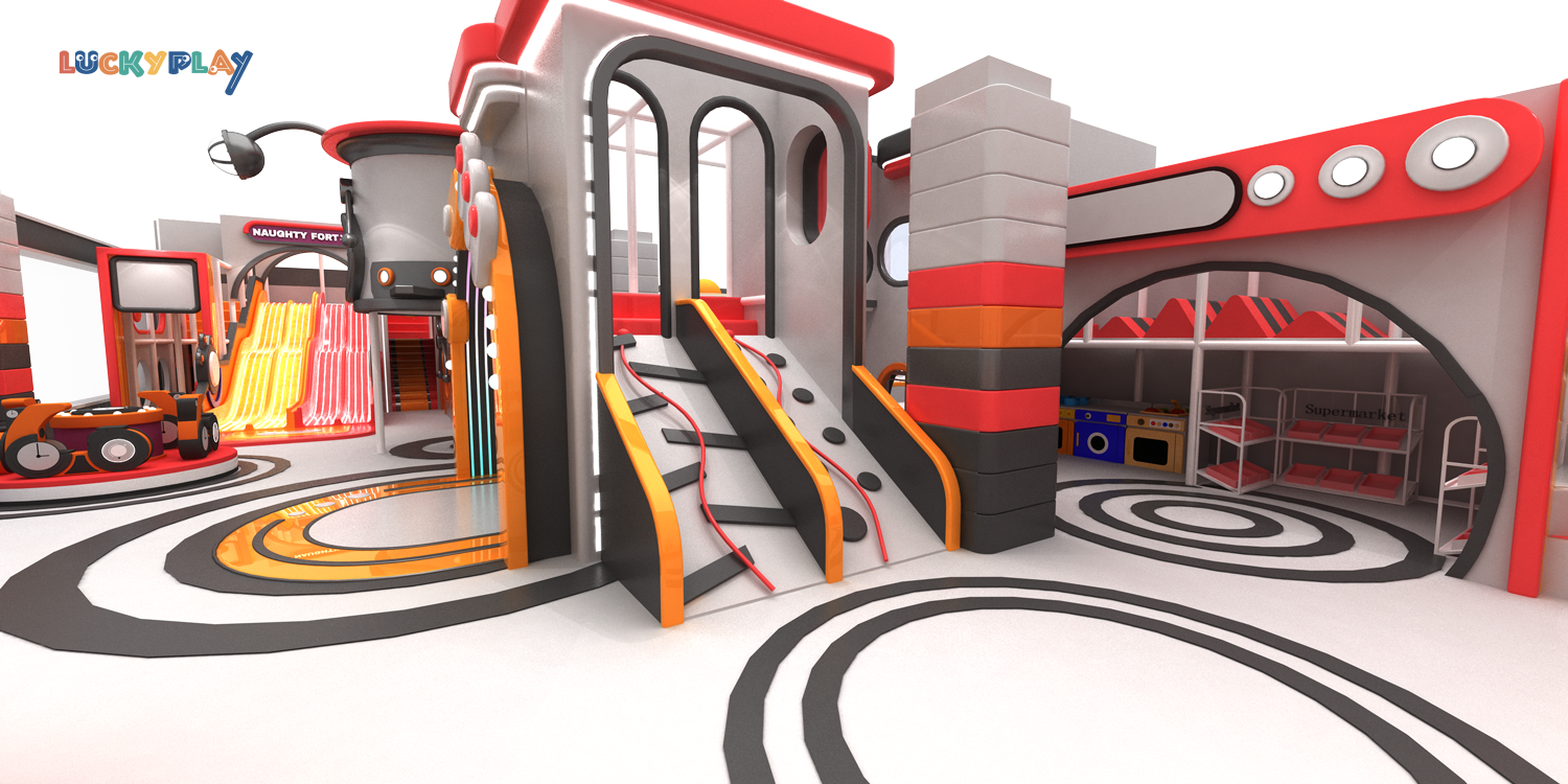 Custom Indoor Kids Playground With Soft Play Area and Climbing Games for Preschool and Mall Use - Product Image