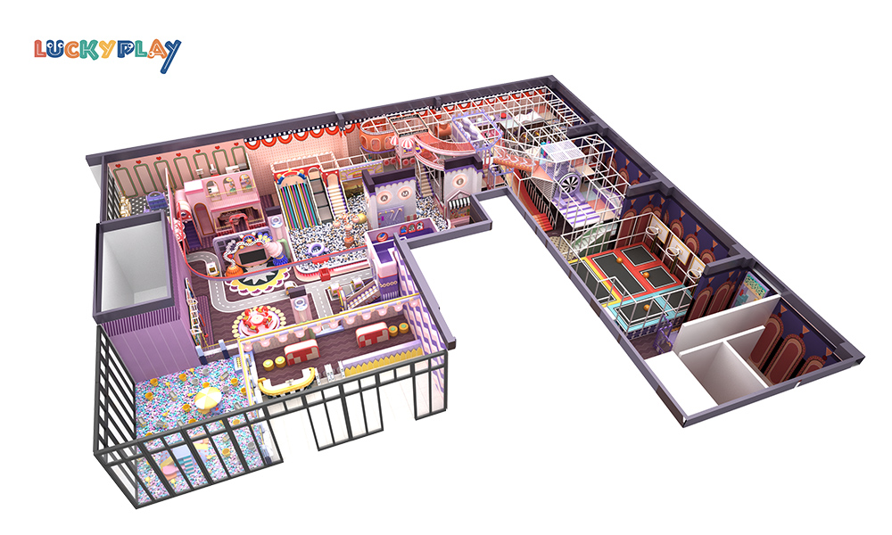 Customized Indoor Trampolines Adventurer Playground Soft Play Kids Indoor Games - Product Image