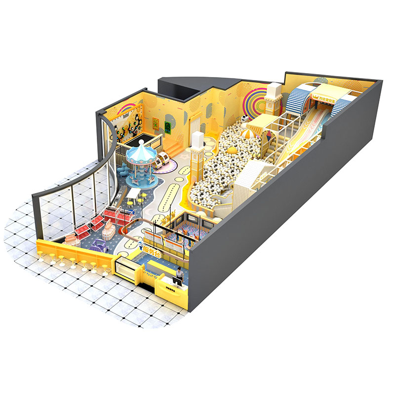 Customized IP Style Kids Indoor Playground Soft Play Merry to Go Round Play House for Children - Product Image