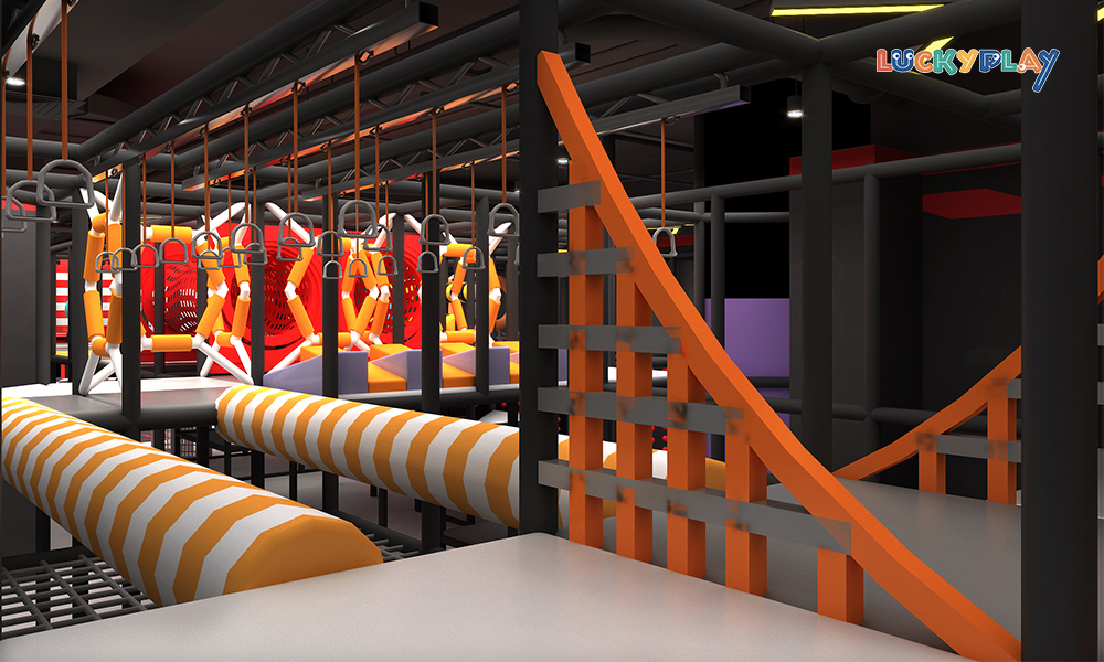 Customized Trampoline Adventure Maze Indoor Playground Children Sport Playground Indoor Kids - Product Image