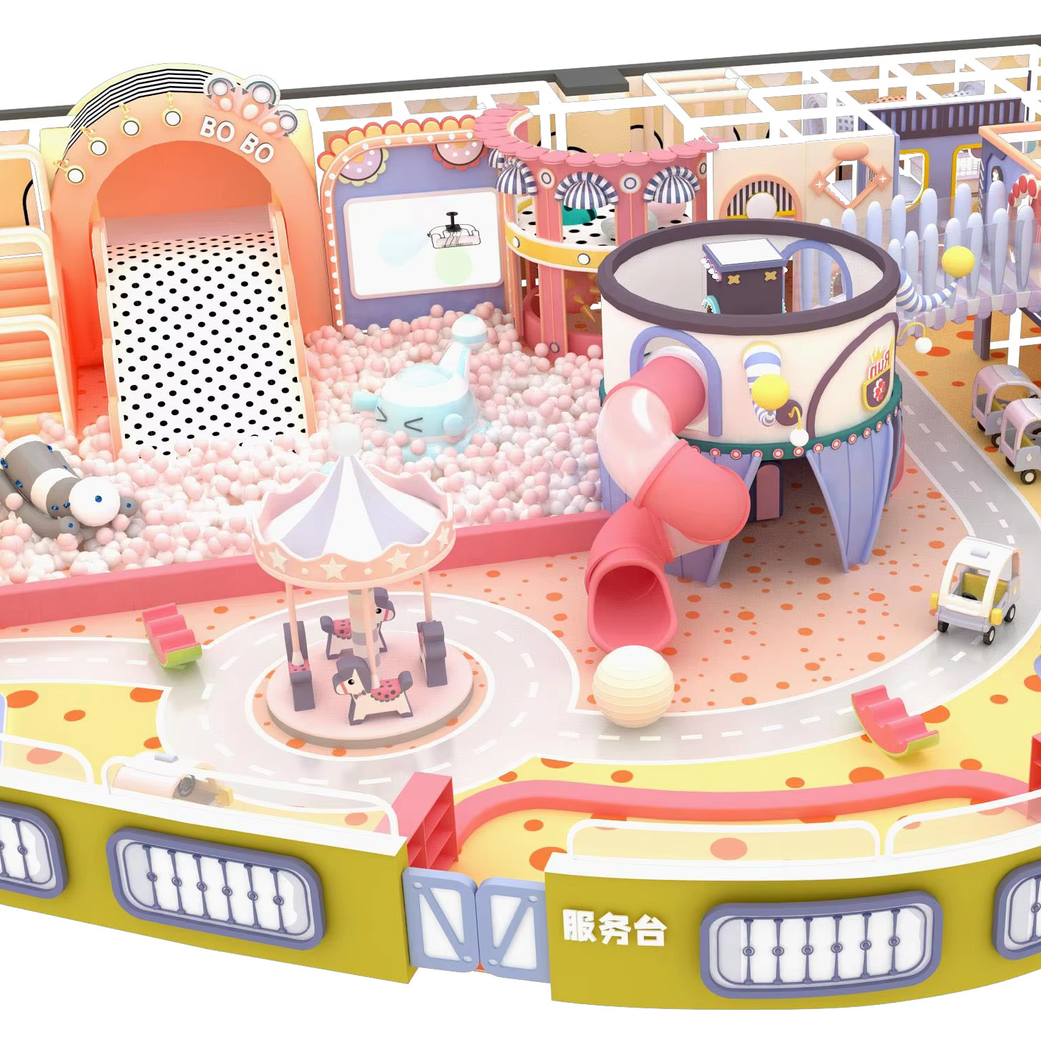 Eye Catching Style Indoor Playground Setup for Kids and Toddlers for Sale