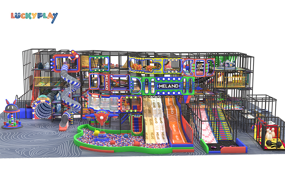 FEC Commercial Indoor Playground Equipment 1300 Square Meters Soft Play Maze for Kids Made of Durable Plastic - Product Image