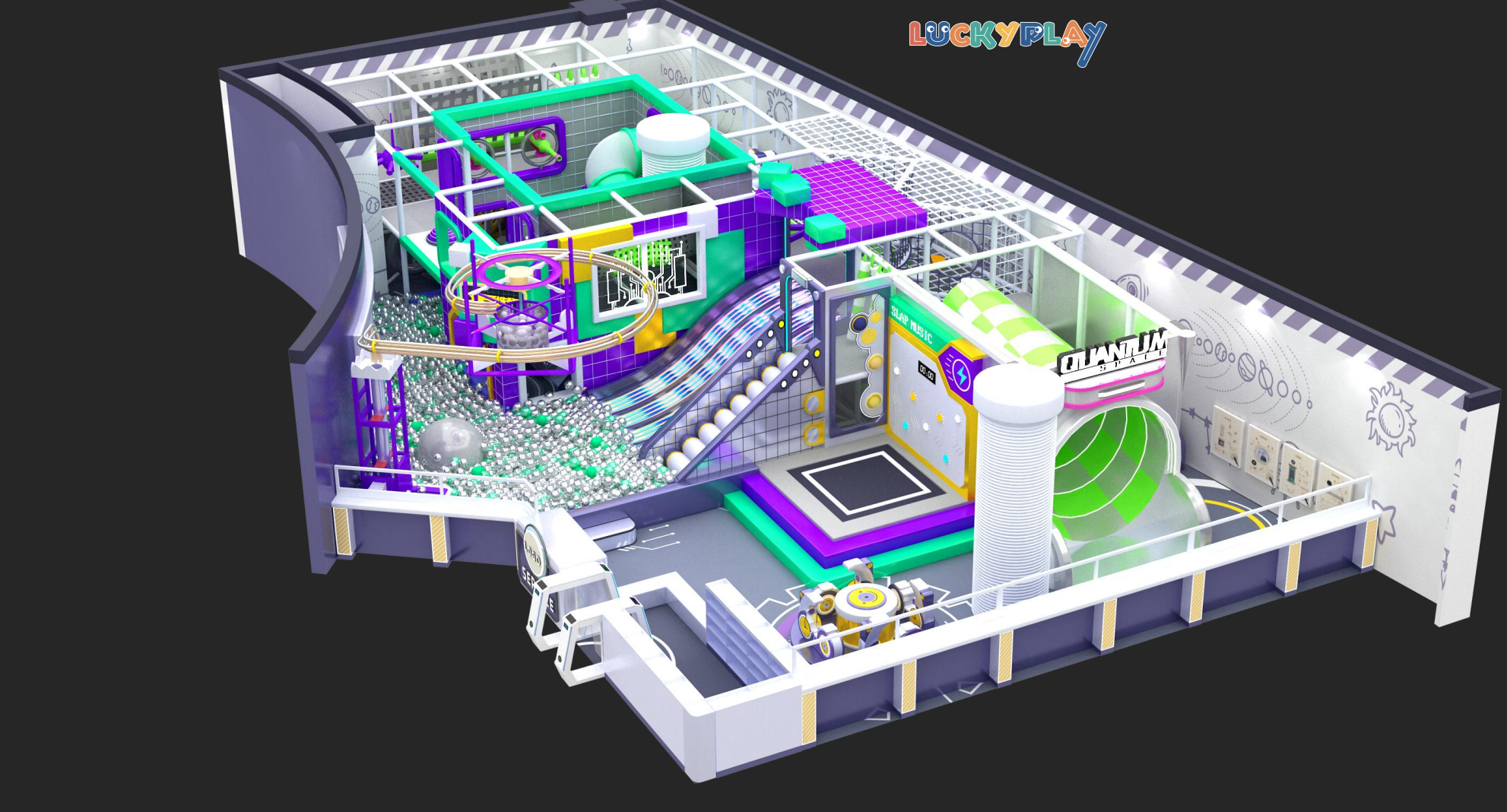 Hot Sale Small Indoor Play Center with Children Indoor Soft Playground Equipment Sets for Kids Play Ball Pits - Product Image